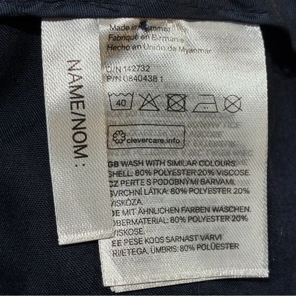 H&M Boys Navy Blue Suit Dress Pants Size 8-9Y Adjustable Waist Formal Church